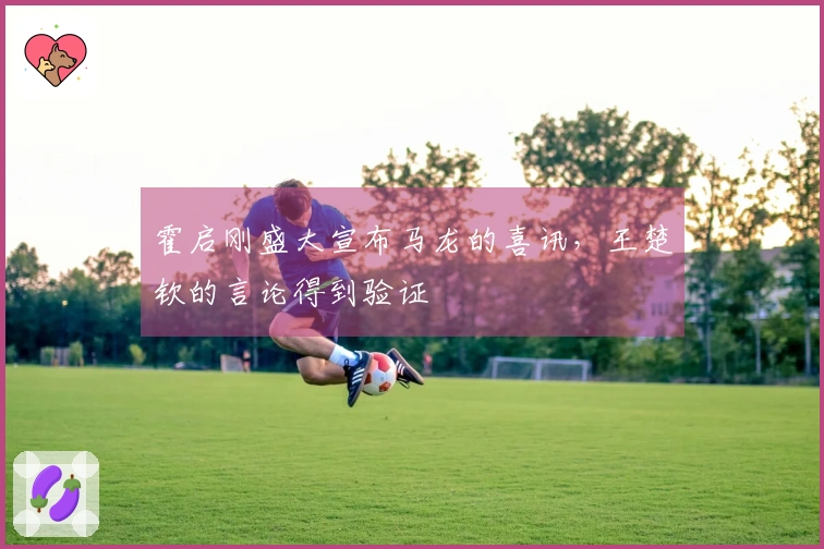 霍启刚盛大宣布马龙的喜讯，王楚钦的言论得到验证